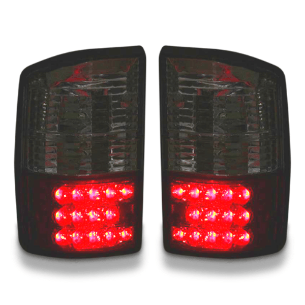 LED Tail Lights with Smoked Black Lens for GQ Nissan Patrol Wagon 1988-1997-Auto Lighting Garage