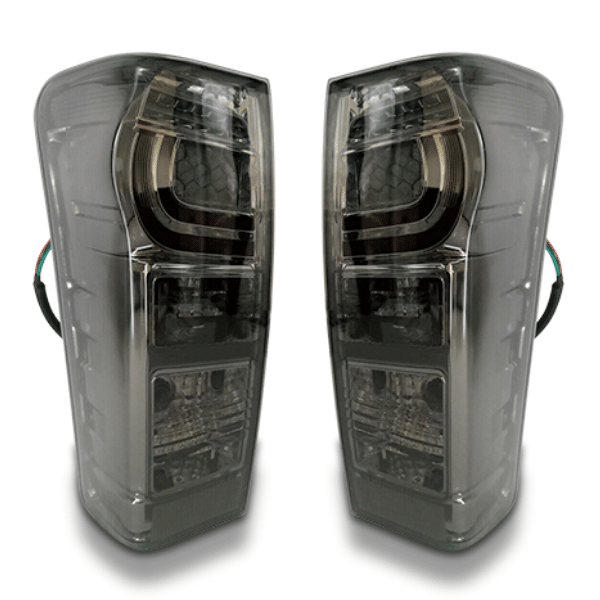 LED Tail Lights with Smoked Black Lens for Isuzu D-MAX 06/2012-2019 - 'C-Style'-Auto Lighting Garage