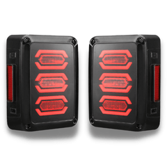 LED Tail Lights with Smoked Black Lens for Jeep Wrangler JK 2007-2017-Auto Lighting Garage