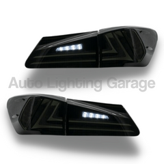 LED Tail Lights with Smoked Black Lens for Lexus IS250 / IS350 / IS-F Sedan 2006-2012-Auto Lighting Garage