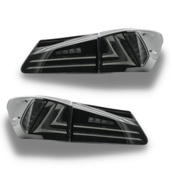 LED Tail Lights with Smoked Black Lens for Lexus IS250 / IS350 / IS-F Sedan 2006-2012-Auto Lighting Garage