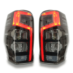 LED Tail Lights with Smoked Black Lens for MR Mitsubishi Triton 11/2018-Onwards-Auto Lighting Garage