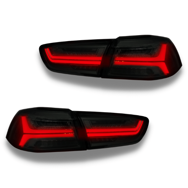 LED Tail Lights with Smoked Black Lens for Mitsubishi Lancer / EVO X 2008-2021-Auto Lighting Garage