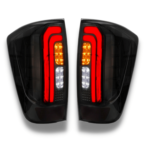 LED Tail Lights with Smoked Black Lens for NP300 D23 Nissan Navara-Auto Lighting Garage
