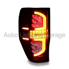 LED Tail Lights with Smoked Black Lens for PX1 / PX2 / PX3 Ford Ranger / Raptor 2012-2021-Auto Lighting Garage