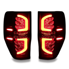 LED Tail Lights with Smoked Black Lens for PX1 / PX2 / PX3 Ford Ranger / Raptor 2012-2021-Auto Lighting Garage