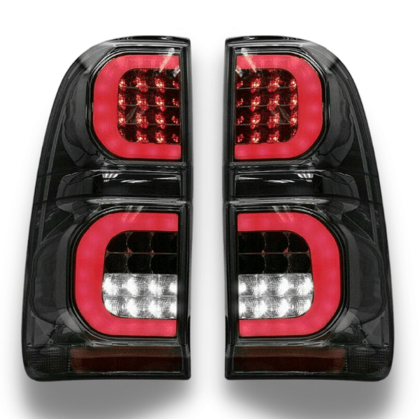 LED Tail Lights with Smoked Black Lens for Toyota Hilux 02/2005-04/2015-Auto Lighting Garage