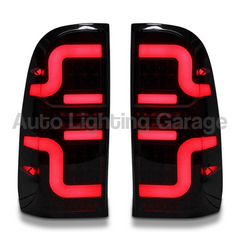 LED Tail Lights with Smoked Black Lens for Toyota Hilux SR / SR5 2005-2014-Auto Lighting Garage