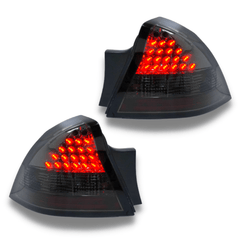 LED Tail Lights with Smoked Black Lens for VY Holden Commodore Sedan 2002-2004-Auto Lighting Garage