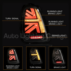 LED Tail Lights with Smoked Lens for Mini R55 / R56 / R57 2011-2013-Auto Lighting Garage