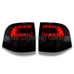 LED Tail Lights with Smoked Red Lens for VE Holden Commodore Ute 2006-2013-Auto Lighting Garage