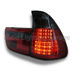 LED Tail Lights with Smoked Red/Black Lens for BMW X5 E53 1999-2002-Auto Lighting Garage