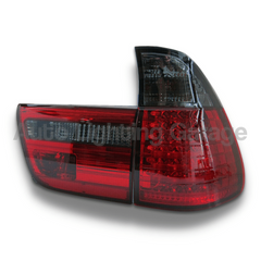 LED Tail Lights with Smoked Red/Black Lens for BMW X5 E53 1999-2002-Auto Lighting Garage