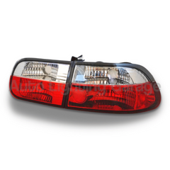 Tail Lights with Clear/Red Lens for Honda Civic EG Hatch 1992-1995-Auto Lighting Garage