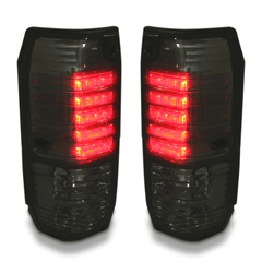 Tail Lights with Smoked Black Lens for 70 / 73 / 78 / 79 Series Toyota Landcruiser 4-Door 1985-2001-Auto Lighting Garage