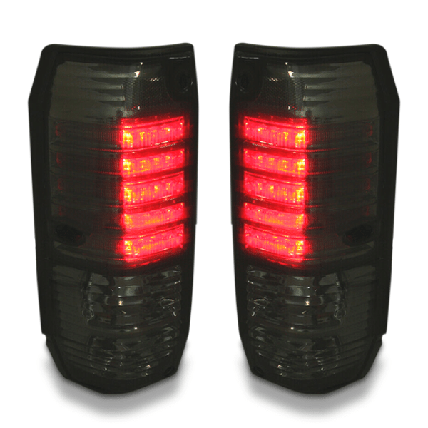 Tail Lights with Smoked Black Lens for 70 / 73 / 78 / 79 Series Toyota Landcruiser 4-Door 1985-2001-Auto Lighting Garage