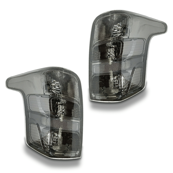 Tail Lights with Smoked Black Lens for MQ Mitsubishi Triton 04/2015-2018-Auto Lighting Garage