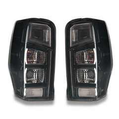 Tail Lights with Smoked Black Lens for MR Mitsubishi Triton 11/2018-Onwards-Auto Lighting Garage